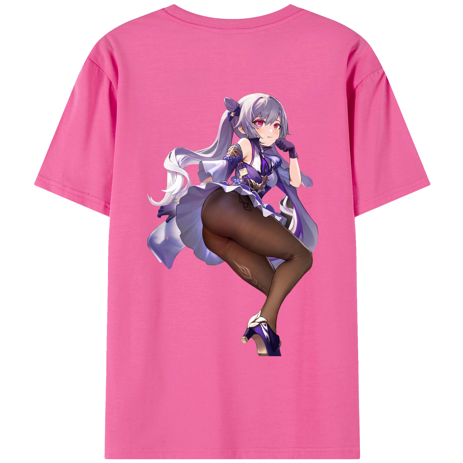 げんし神 刻晴 こくせい genshin Kokusei レディース半袖Tシャツ(バックプリント)